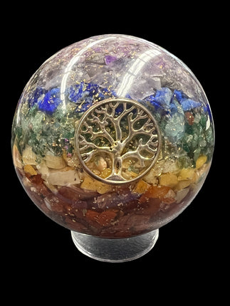 Orgonite Chakra Gemstone Sphere