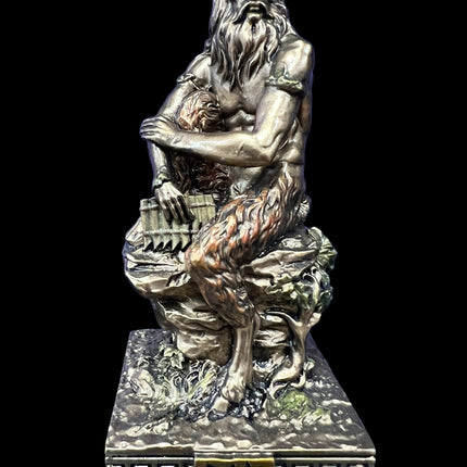 Pan, Greek God of the Wild, Miniature Statue by Veronese Design - Raven's Cauldron