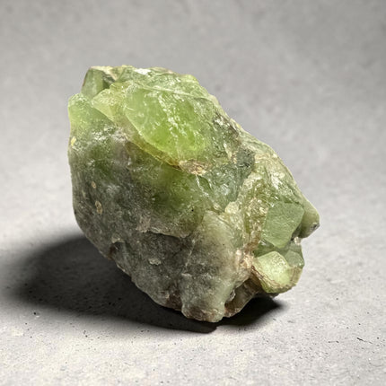 Natural Peridot in Matrix crystal specimen from Pakistan weighing 117 grams with vivid green Peridot and minimal matrix, Raven's Cauldron, Delaware, OH