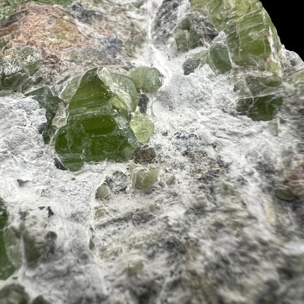 Natural Peridot in Matrix specimen from Pakistan featuring a double-terminated Peridot crystal, 206 grams, 3.5 x 2.75 x 1 inches – Raven's Cauldron, Delaware, OH