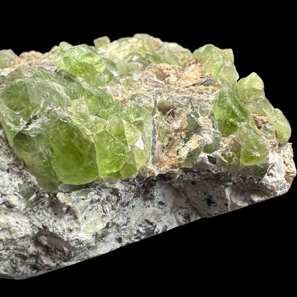 Large Peridot in Matrix mineral specimen from Pakistan with abundant natural green Peridot crystals embedded throughout the matrix – Raven's Cauldron, Delaware, OH