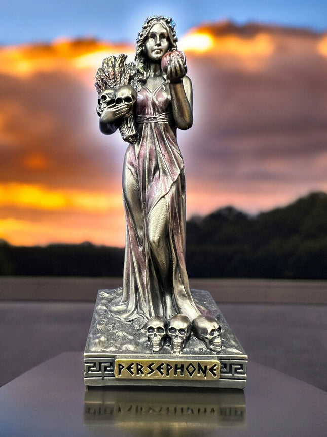 Persephone, Greek Goddess of the Underworld and Spring, Miniature Statue by Veronese Design - Raven's Cauldron