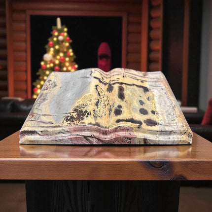 Picture Jasper Open Book Carving from the Raven's Cauldron, 6 N Sandusky St, Delaware, OH 43015
