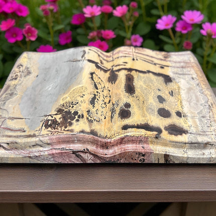 Picture Jasper Open Book Carving from the Raven's Cauldron, 6 N Sandusky St, Delaware, OH 43015