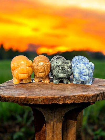 Crystal Gemstone Pig Carving