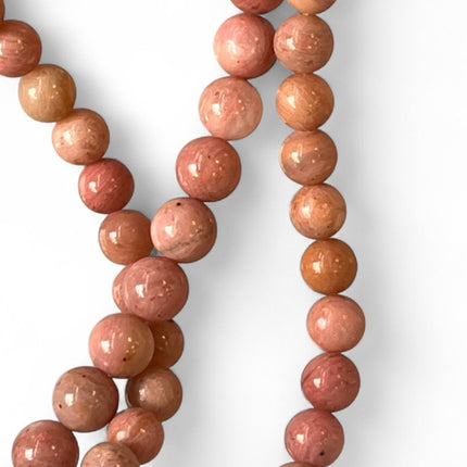 Pink Tourmaline 6mm Bead Strand – 14" Natural Crystal Beads for Jewelry Making & Heart Healing