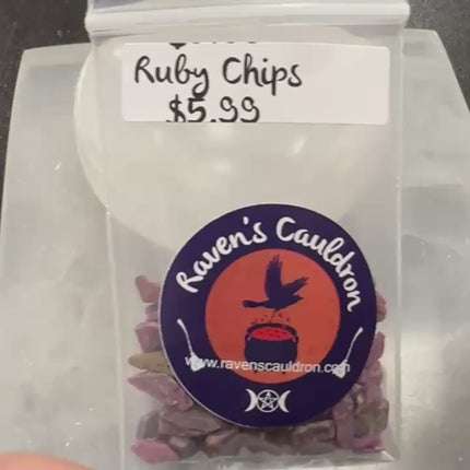 1 ounce bag Ruby Chips - Raven's Cauldron - 6 N Sandusky St. Delaware, OH 43015