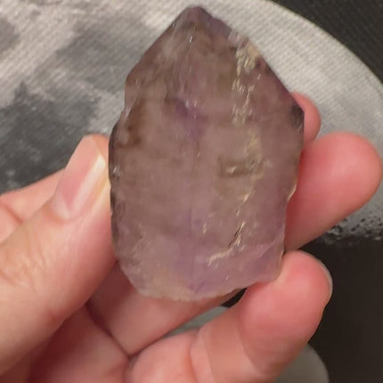 Skeletal Window Smoky Amethyst Point – 89 grams, from Chiredzi, Zimbabwe, Raven’s Cauldron, 6 N Sandusky St, Delaware, OH 43015