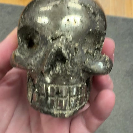 Large High Quality Pyrite Skull – over 2-Pounds and 4 inches tall Raven’s Cauldron 6 N Sandusky St. Delaware, OH. 43015