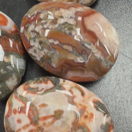 Red Moss Agate Palm Stone - Raven's Cauldron, 6 N Sandusky St, Delaware, OH 43015