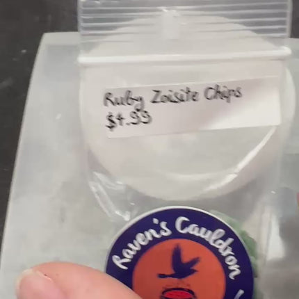 1 ounce Ruby Zoisite Chips - Raven's Cauldron - 6 N Sandusky St. Delaware, OH 43015