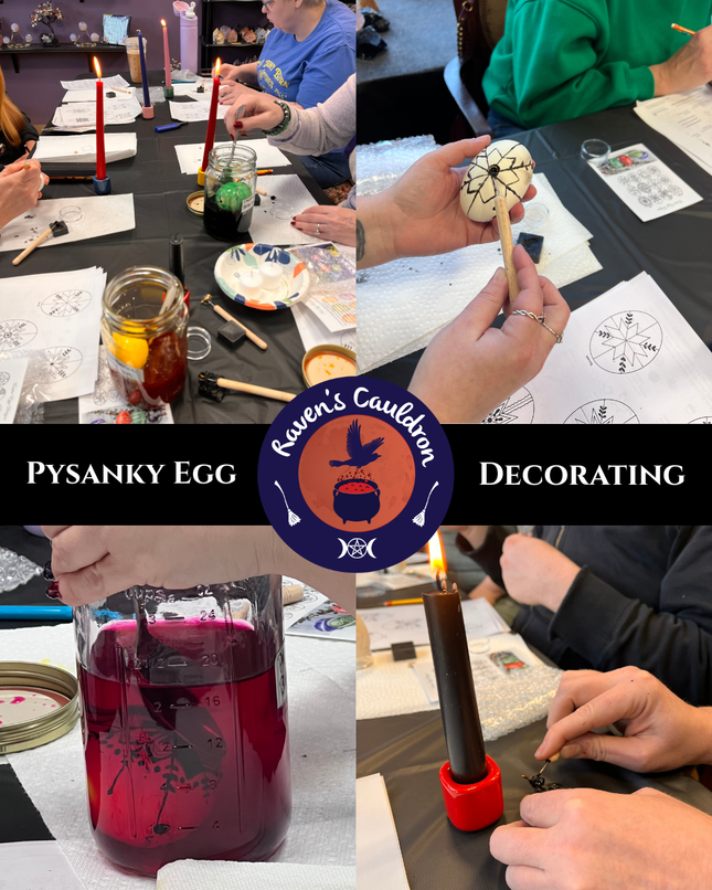 pysanky egg decorating ukraine event workshop raven's cauldron 6 N sandusky st delaware oh 43015