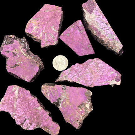 Purpurite Slabs | Ethically Sourced Purple Phosphate Crystal (Multiple Weights)