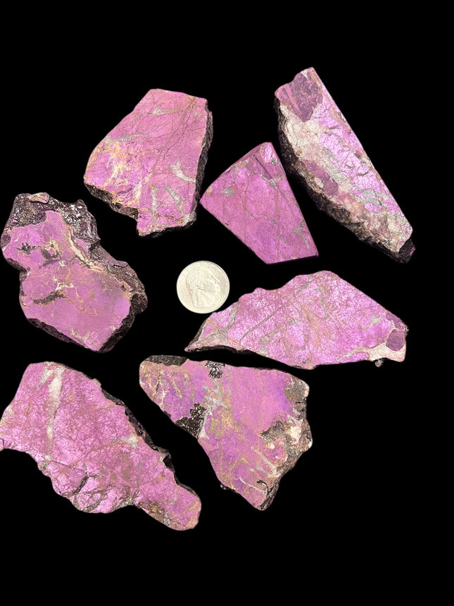 Purpurite Slabs | Ethically Sourced Purple Phosphate Crystal (Multiple Weights)