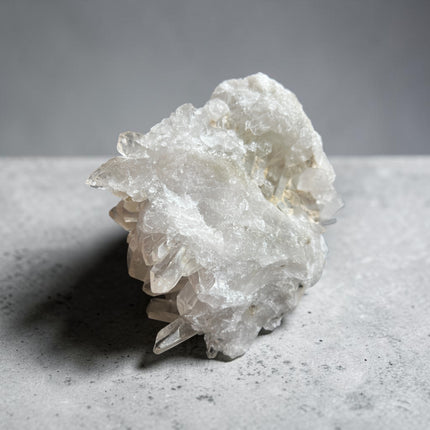 High quality natural citrine quartz cluster weighing 3150 grams with golden crystal points from Raven's Cauldron.