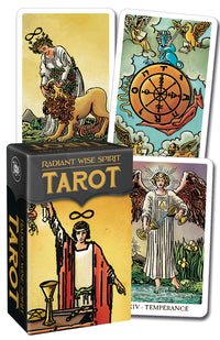 Radiant Wise Spirit Tarot Mini Deck pocket size tarot cards with vibrant Rider Waite artwork Raven’s Cauldron, Delaware, OH