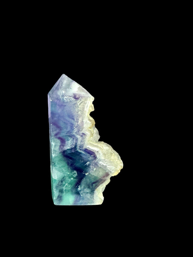 Rainbow Fluorite Tower - Raw and Polished - Raven's Cauldron