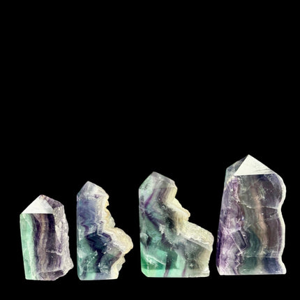 Rainbow Fluorite Tower - Raw and Polished - Raven's Cauldron