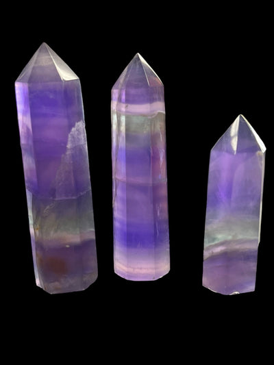 Rainbow Fluorite Tower - Under 150 grams - Faceted