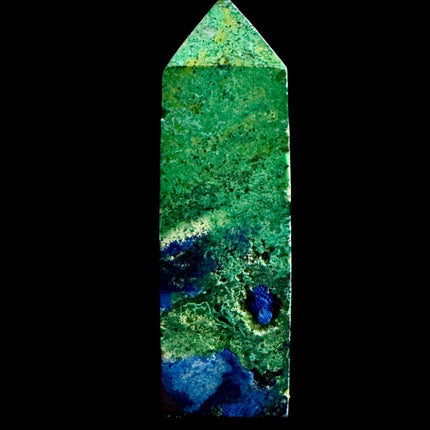 Raw Azurite Malachite Tower - Raven's Cauldron