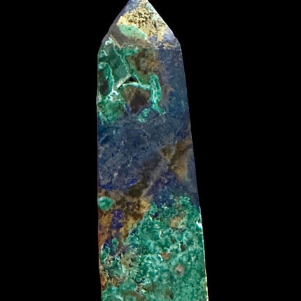 Raw Azurite Malachite Tower - Raven's Cauldron