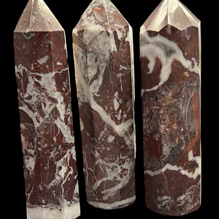 Red Zebra Jasper Tower - Faceted - Raven's Cauldron