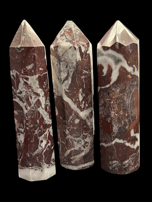 Red Zebra Jasper Tower - Faceted - Raven's Cauldron