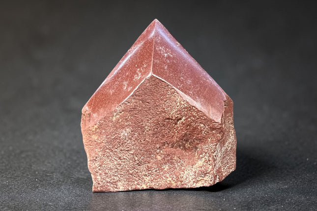 Red Jasper semi-polished crystal point for grounding and root chakra energy from Raven's Cauldron, 6 N Sandusky St. Delaware, OH 43015