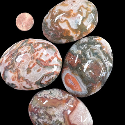 Red Moss Agate Palm Stone - Raven's Cauldron, 6 N Sandusky St, Delaware, OH 43015