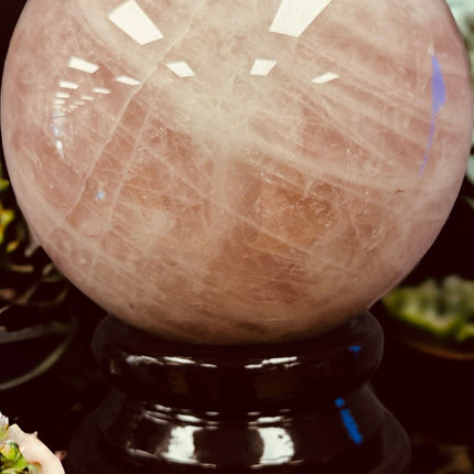 Rose Quartz Sphere - Massive - 28 Pounds - Exquisite - Raven's Cauldron