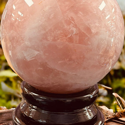 Rose Quartz Sphere - Massive - 28 Pounds - Exquisite - Raven's Cauldron