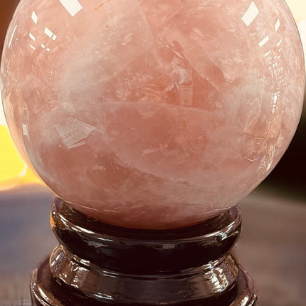 Rose Quartz Sphere - Massive - 28 Pounds - Exquisite - Raven's Cauldron