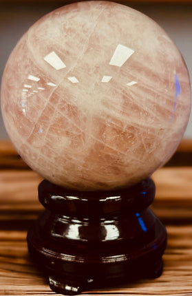 Rose Quartz Sphere - Massive - 28 Pounds - Exquisite - Raven's Cauldron