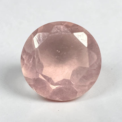 Natural 5mm faceted round Rose Quartz gemstone for ring or pendant setting, polished pink crystal gemstone, Raven's Cauldron, Delaware, OH