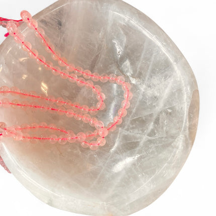 Rose Quartz 6mm Bead Strand – 14" Natural Crystal Beads for Jewelry Making & Heart Healing