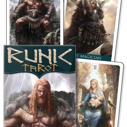 The Runic Tarot Mini boxed tarot deck by Jack Sephiroth inspired by Norse mythology and rune wisdom Raven's Cauldron, Delaware, OH