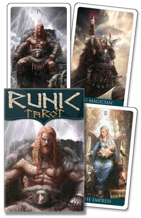 The Runic Tarot Mini boxed tarot deck by Jack Sephiroth inspired by Norse mythology and rune wisdom Raven's Cauldron, Delaware, OH