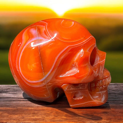 807 gram Sardonyx crystal carving from Raven’s Cauldron