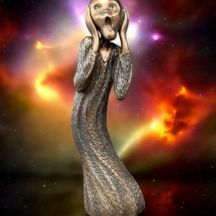 Raven Sccream Edvard Munch's The Scream Statue - Veronese Design - Raven's Cauldron