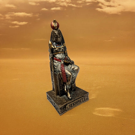 Sekhmet, Egyptian Goddess, Eye of the Sun, Lion form, Miniature Statue by Veronese Design - Raven's Cauldron