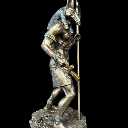 Seth/Set, Egyptian God, Holding Ankh and Scepter Statue by Veronese Design - Raven's Cauldron