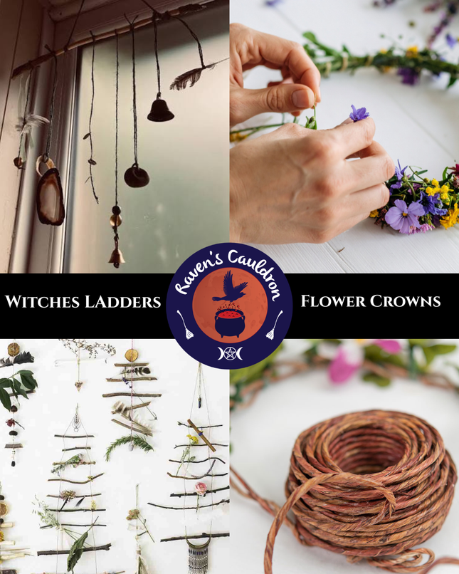 witches ladder flower of crowns event workshop raven's cauldron 6 N sandusky St delaware, oh 43015