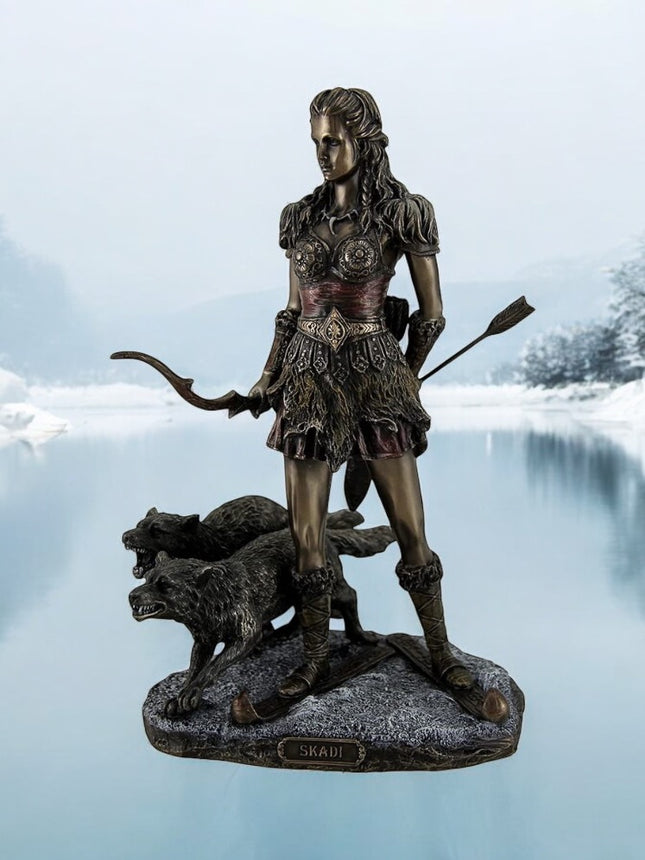 skadi frost giant cold cast bronze statue 6 N Sandusky St.  Delaware, OH 40315