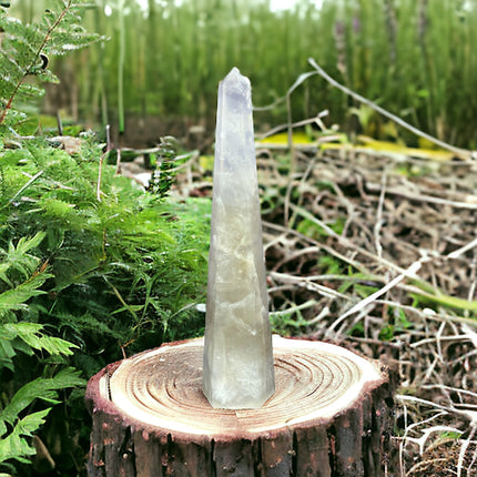 Smoky Quartz Obelisk / Tower - 8 Inches Tall - Raven's Cauldron