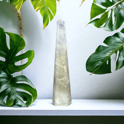 Smoky Quartz Obelisk / Tower - 8 Inches Tall - Raven's Cauldron