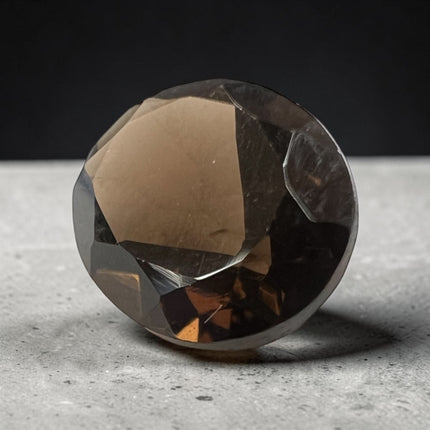 Natural Smoky Quartz faceted loose gemstone, 9x7mm oval, not drilled for jewelry making, wire wrapping, and custom gemstone designs – Raven's Cauldron, Delaware, OH