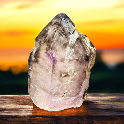 Skeletal Window Smoky Amethyst Point – 89 grams, from Chiredzi, Zimbabwe, Raven’s Cauldron, 6 N Sandusky St, Delaware, OH 43015