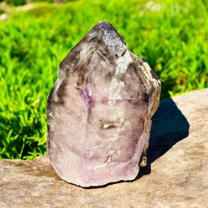 Skeletal Window Smoky Amethyst Point – 89 grams, from Chiredzi, Zimbabwe, Raven’s Cauldron, 6 N Sandusky St, Delaware, OH 43015