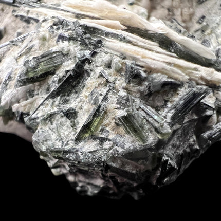 Smoky Quartz with Green Tourmaline Specimen – 228g Natural Crystal Cluster (3 x 2.5 x 1.5 in)