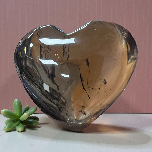 Smoky Quartz Heart Palm Stone from Raven's Cauldron, 6 N Sandusky St, Delaware, OH 43015